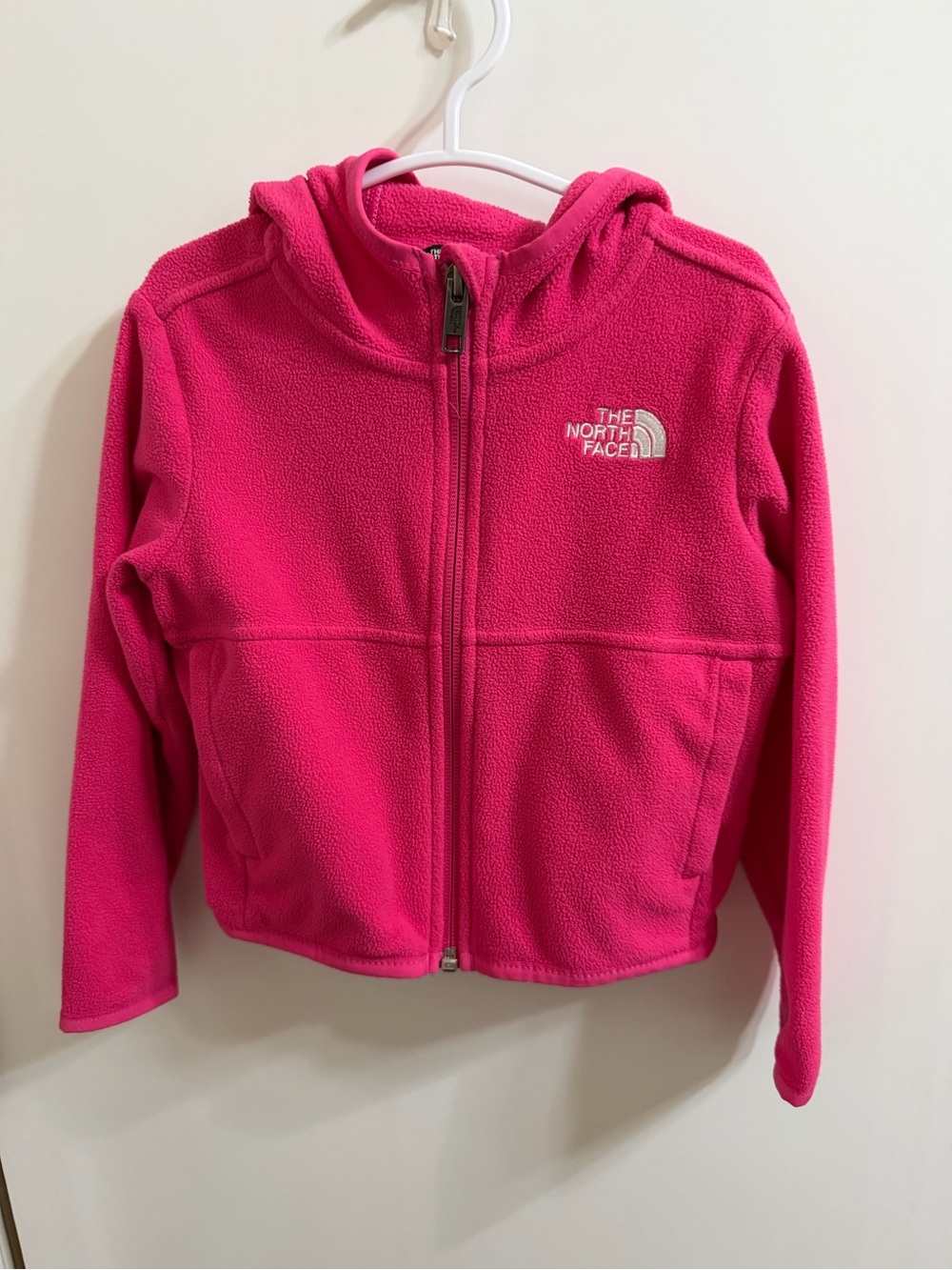 The North Face Hot Pink Fleece Jacket with Hood toddler